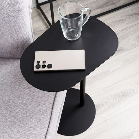 Stolik kawowy metalowy czarny boczny 35x25x53cm TRENDS4YOU 568127