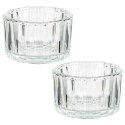 Świecznik szklany na świeczki tealight 5.7cm 2 sztuki HOME STYLING COLLECTION 568095