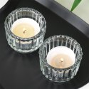 Świecznik szklany na świeczki tealight 5.7cm 2 sztuki HOME STYLING COLLECTION 568095