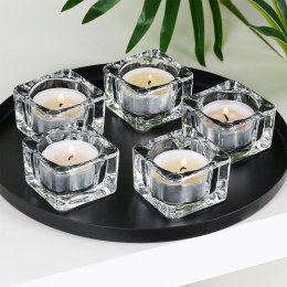Świecznik szklany na świeczki tealight 5cm 5 sztuk VILDE 568097