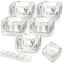 Świecznik szklany na świeczki tealight 5cm 5 sztuk VILDE 568097