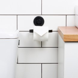 Uchwyt wieszak na papier toaletowy metalowy czarny na przyssawkę BATHROOM SOLUTIONS 567011