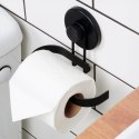 Uchwyt wieszak na papier toaletowy metalowy czarny na przyssawkę BATHROOM SOLUTIONS 567011