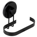 Uchwyt wieszak na papier toaletowy metalowy czarny na przyssawkę BATHROOM SOLUTIONS 567011
