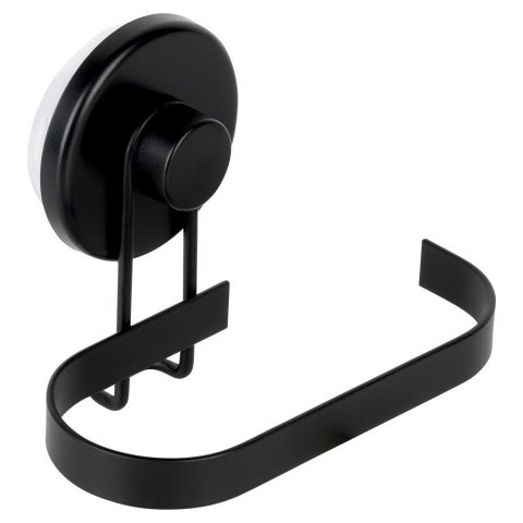 Uchwyt wieszak na papier toaletowy metalowy czarny na przyssawkę BATHROOM SOLUTIONS 567011