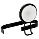 Uchwyt wieszak na papier toaletowy metalowy czarny na przyssawkę BATHROOM SOLUTIONS 567011