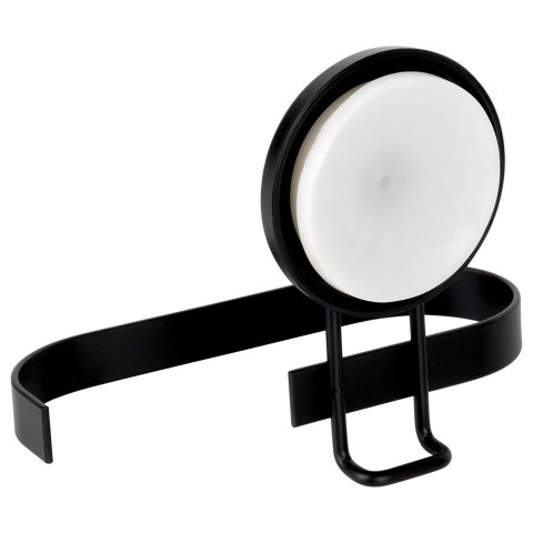 Uchwyt wieszak na papier toaletowy metalowy czarny na przyssawkę BATHROOM SOLUTIONS 567011
