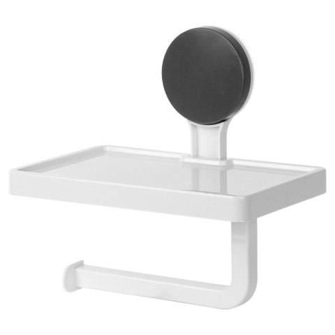 Uchwyt wieszak na papier toaletowy z półką na przyssawkę BATHROOM SOLUTIONS 567041