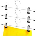 Wieszak na spodnie metalowy z klipsami 3 sztuki STORAGE SOLUTIONS 566022