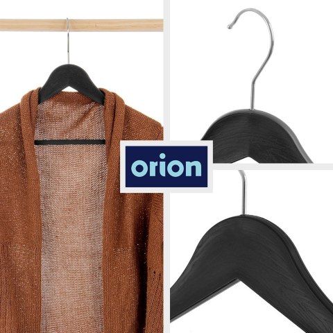 Wieszaki na ubrania czarne obrotowe 42.5x24cm 3 sztuki ORION 830751