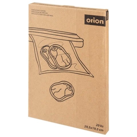 Worki do zgrzewarki próżniowej 29.5x19.5cm 20 sztuk ORION 142266