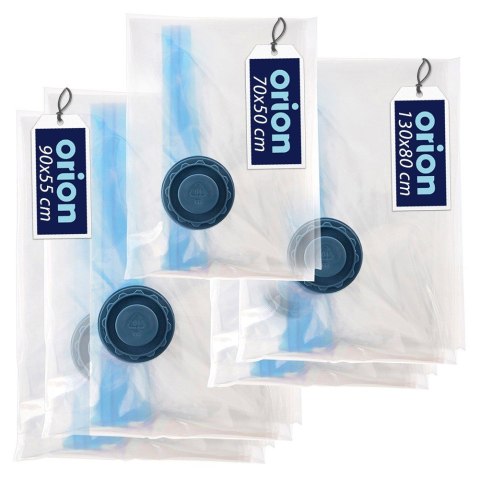 Worki próżniowe na ubrania i pościel 3 rozmiary 5 sztuk ORION 730740