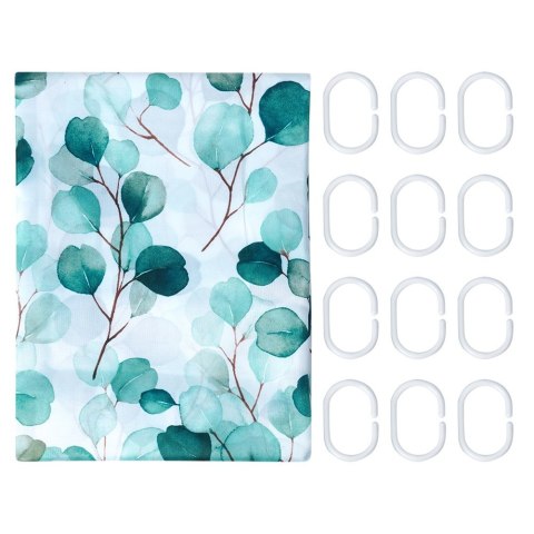 Zasłona prysznicowa pod prysznic na haczyki 180x200cm BATHROOM SOLUTIONS 567051-W1