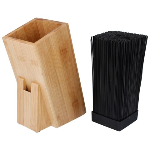 Bambusowy stojak na noże kuchenne blok organizer pojemnik do noży BRUNBESTE BB-3164
