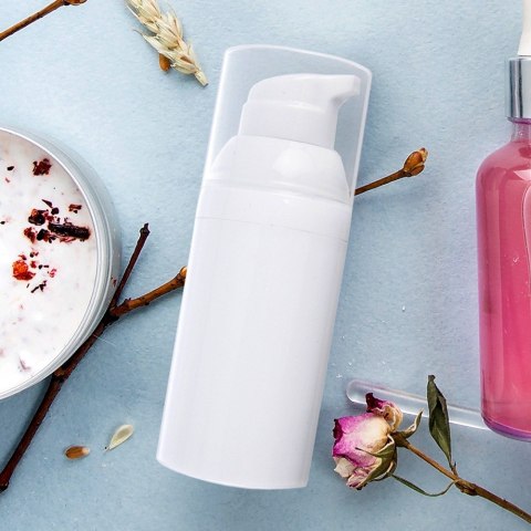 Butelka na kosmetyki z pompką 40ml podróżna turystyczna ORION 811257