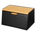 Chlebak stalowy drewniany dwustronny pojemnik na pieczywo BRUNBESTE BB-2743