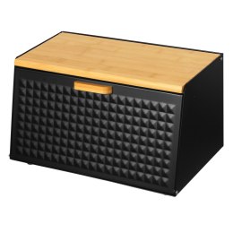 Chlebak stalowy drewniany dwustronny pojemnik na pieczywo BRUNBESTE BB-2743