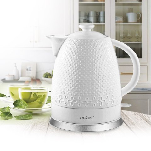 Czajnik elektryczny ceramiczny biały 1.5L 1500W MAESTRO MR-073