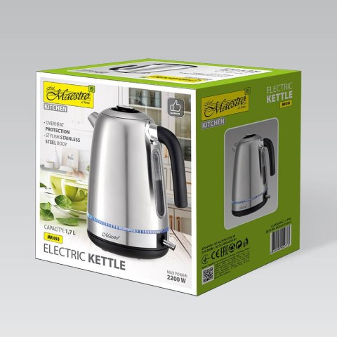 Czajnik elektryczny metalowy 1.7L 2200W MAESTRO MR-050