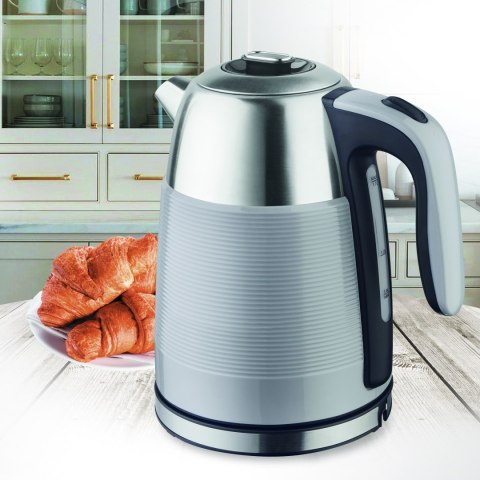 Czajnik elektryczny metalowy 1.7L 2200W szary MAESTRO MR-051-GREY