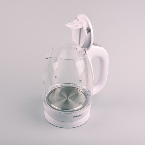 Czajnik elektryczny szklany 1.7L 2200W biały MAESTRO MR-063-WHITE