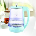Czajnik elektryczny szklany 1.7L 2200W niebieski MAESTRO MR-052-BLUE