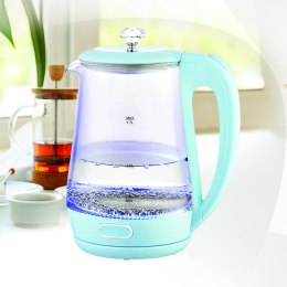 Czajnik elektryczny szklany 1.7L 2200W niebieski MAESTRO MR-052-BLUE