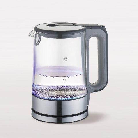 Czajnik elektryczny szklany 1.7L 2200W szary MAESTRO MR-053-GREY