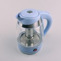 Czajnik elektryczny szklany + zaparzacz 1.8L 2200W niebieski MAESTRO MR-065-BLUE