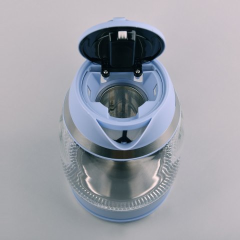 Czajnik elektryczny szklany + zaparzacz 1.8L 2200W niebieski MAESTRO MR-065-BLUE