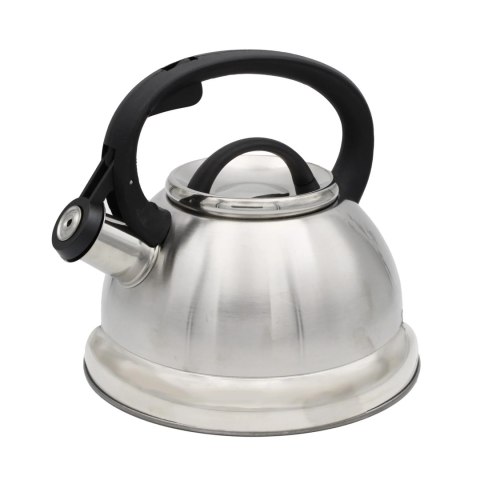 Czajnik stalowy z gwizdkiem 2.5L indukcja gaz tradycyjny srebrny BRUNBESTE BB-2272