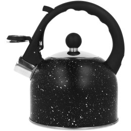 Czajnik stalowy z gwizdkiem mały 1.5L na gaz indukcję czarny BRUNBESTE BB-2415