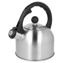 Czajnik stalowy z gwizdkiem mały 1.5L na gaz indukcję srebrny BRUNBESTE BB-2407