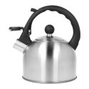 Czajnik stalowy z gwizdkiem mały 1.5L na gaz indukcję srebrny BRUNBESTE BB-2407