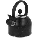 Czajnik stalowy z gwizdkiem na gaz indukcja mały 1.5L czarny BRUNBESTE BB-2414