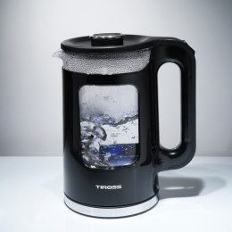 Czajnik szklany elektryczny 1.7L niebieski TIROSS TS-2704