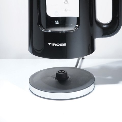 Czajnik szklany elektryczny 1.7L niebieski TIROSS TS-2704