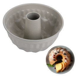 Forma do pieczenia babki wielkanocnej Ø22 cm, stal węglowa, marmurkowa, beżowa, KINGHOFF KH-1993