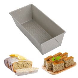 Forma do pieczenia ciasta, keksówka, 26 cm, stal węglowa, marmurkowa, beżowa, KINGHOFF KH-1971