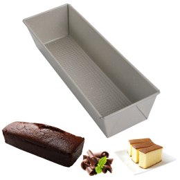 Forma do pieczenia ciasta, keksówka, 35 cm, stal węglowa, marmurkowa, beżowa, KINGHOFF KH-1973