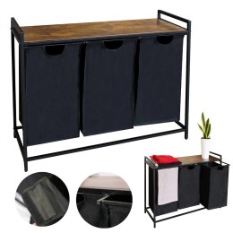 Kosz do przechowywania 3-komorowy organizer do domu duży 160L BRUNBESTE BB-3427