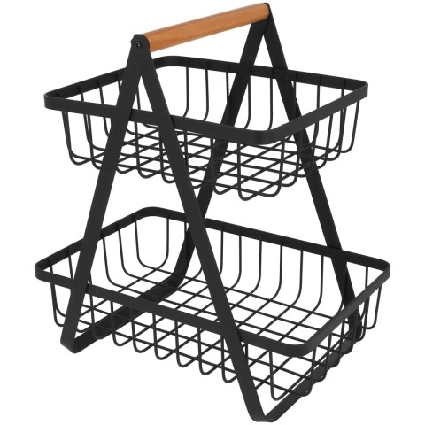 Koszyk na owoce warzywa piętrowy dwupoziomowy patera stojak BRUNBESTE BB-3063