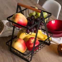 Koszyk na owoce warzywa piętrowy dwupoziomowy patera stojak BRUNBESTE BB-3063