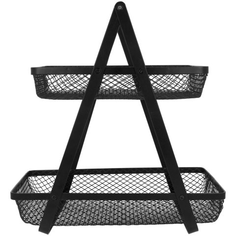 Koszyk na owoce warzywa piętrowy dwupoziomowy patera stojak Siatka BRUNBESTE BB-3410