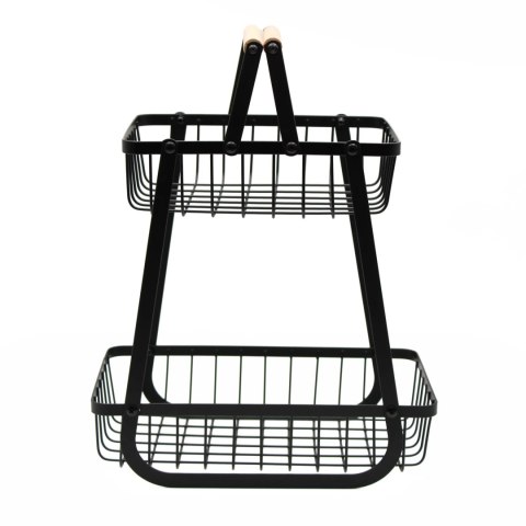 Koszyk na owoce warzywa piętrowy dwupoziomowy patera stojak kosz BRUNBESTE BB-4000