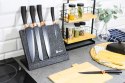 Magnetyczny stojak na noże kuchenne z ostrzałką do noży czarny BRUNBESTE BB-3771