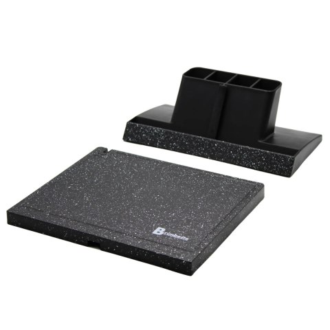 Magnetyczny stojak na noże kuchenne z ostrzałką do noży czarny BRUNBESTE BB-3771