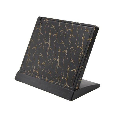 Magnetyczny stojak na noże kuchenne z ostrzałką do noży czarny marmurek BRUNBESTE BB-3772