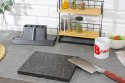 Magnetyczny stojak na noże kuchenne z ostrzałką do noży czarny marmurek BRUNBESTE BB-3772