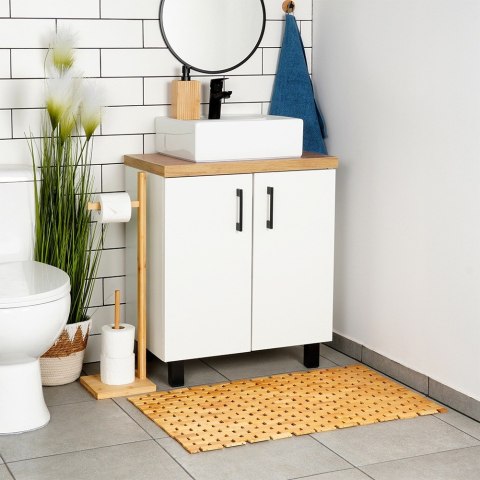 Mata antypoślizgowa łazienkowa bambusowa 80x50cm VILDE 567038